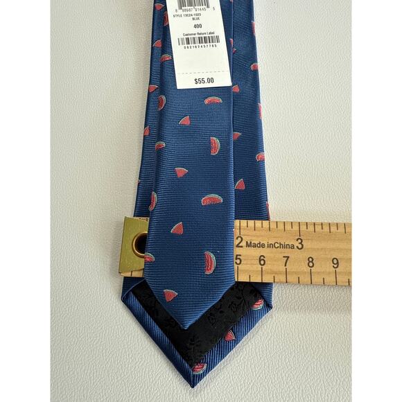 BARIII Navy Blue Pink Watermelon Slice Tie | NWT - Picture 6 of 6